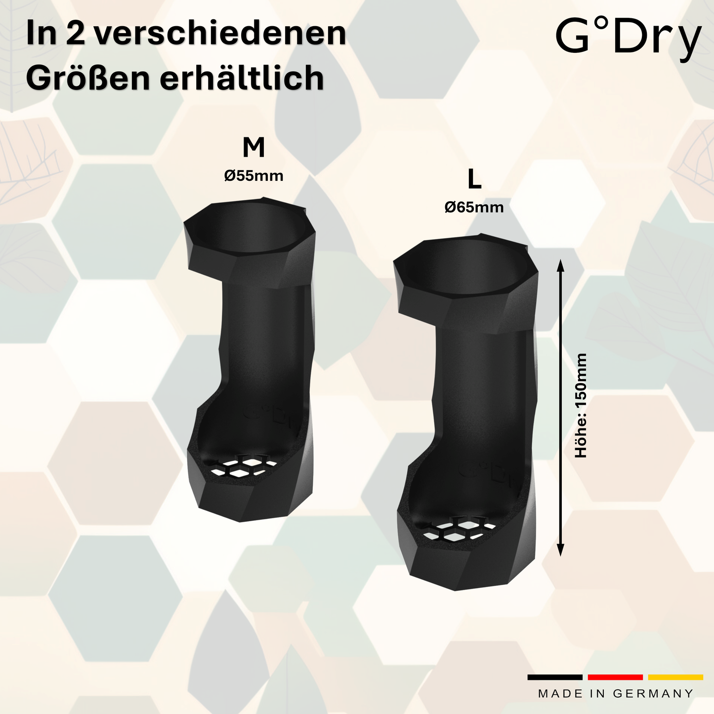 G°Dry Schalldämpferhalter, Halter Schalldämpfer, Aufbewahrung Schalldämpfer